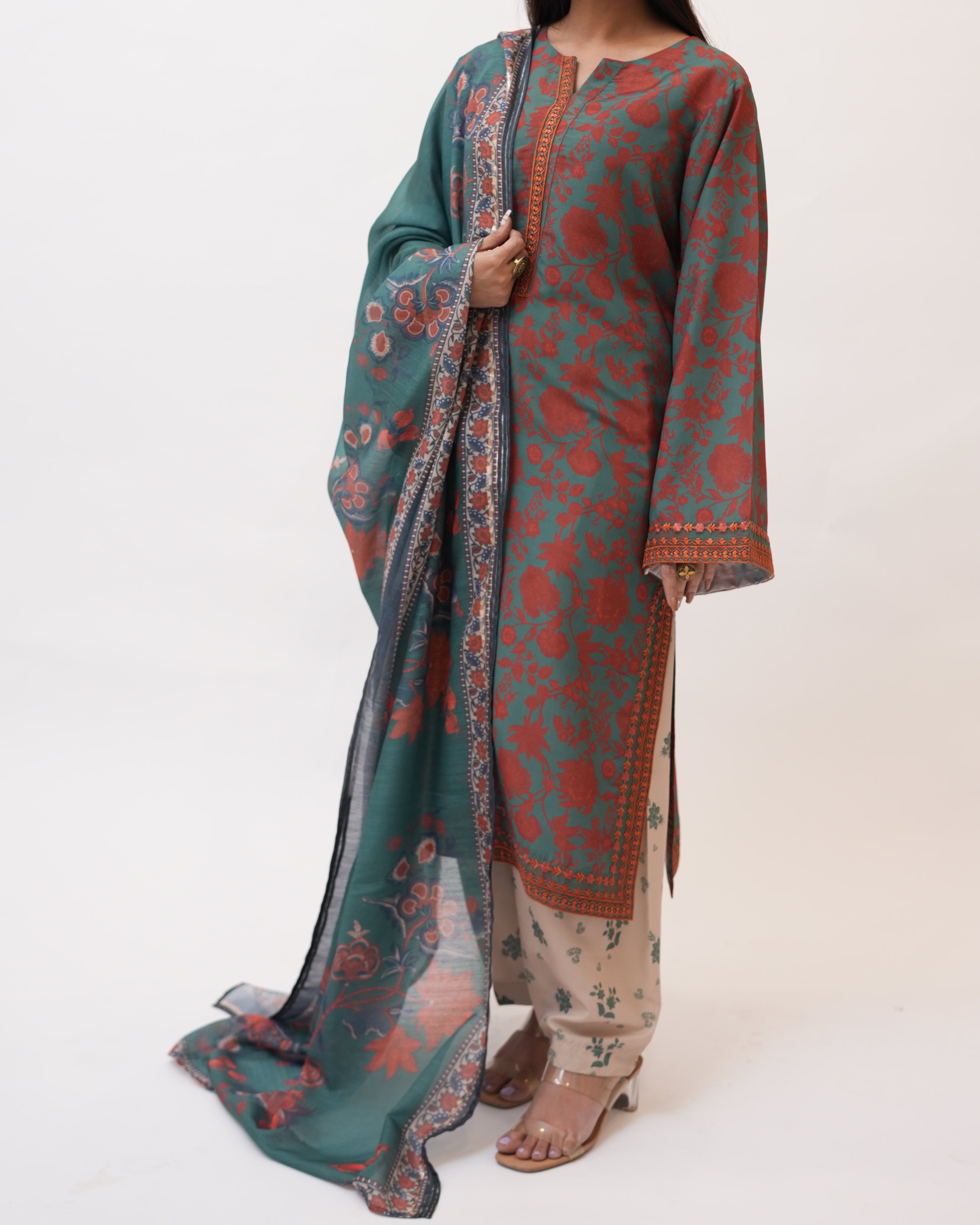Printed Swiss Lawn 3 pcs