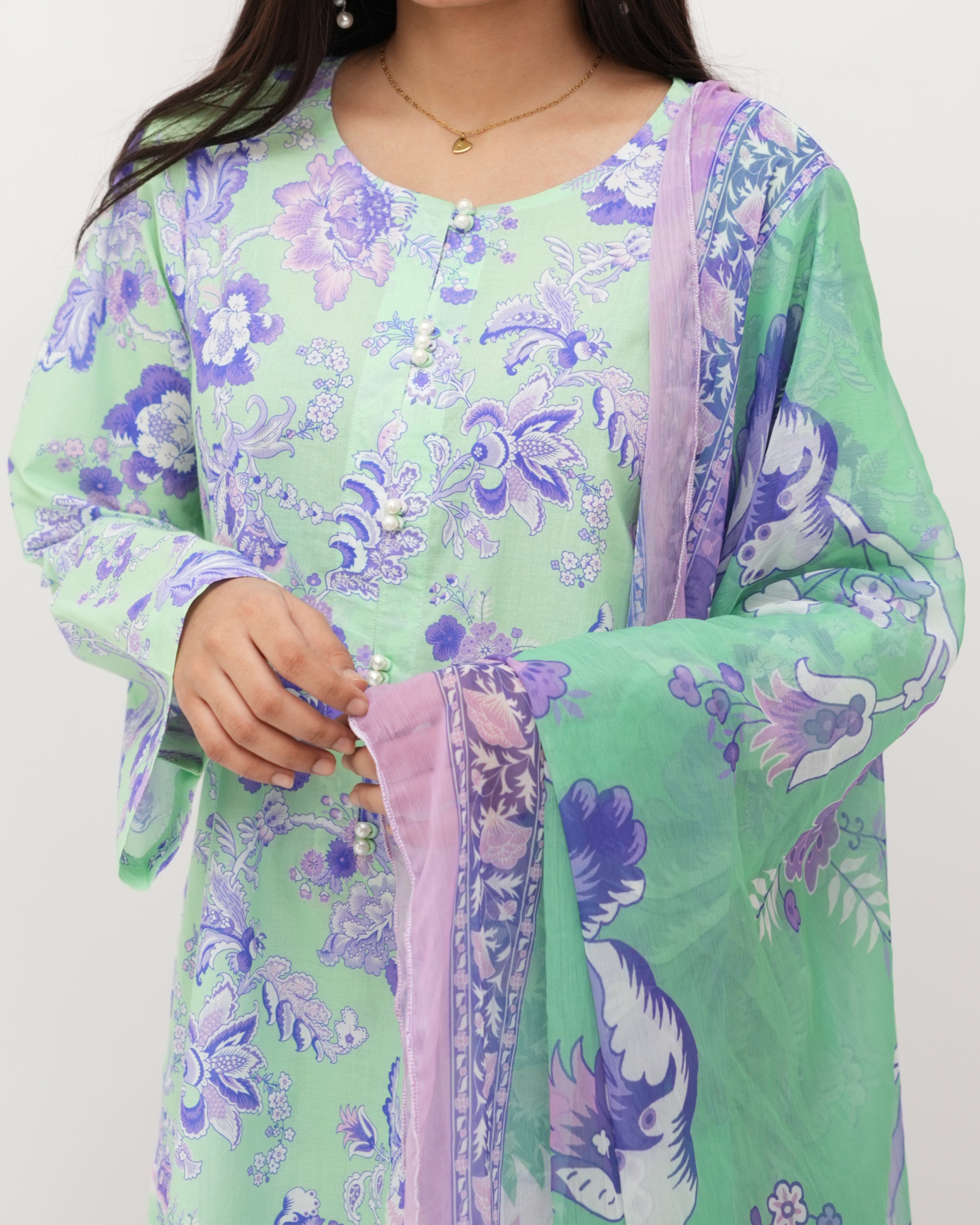 Cambric Lawn 3pcs Suit