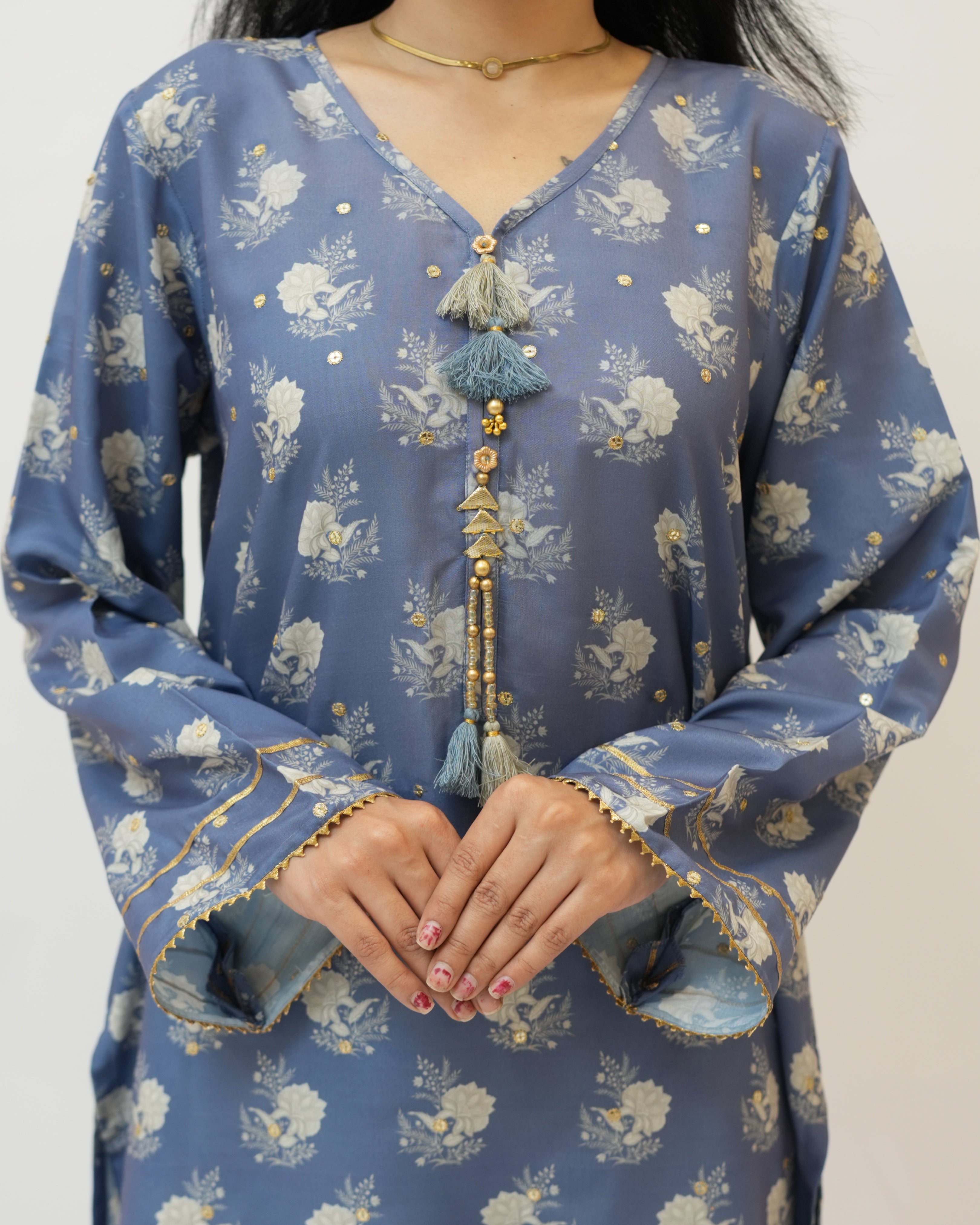 Swiss Lawn Full Secquance Embroidery 3 Pcs Suit