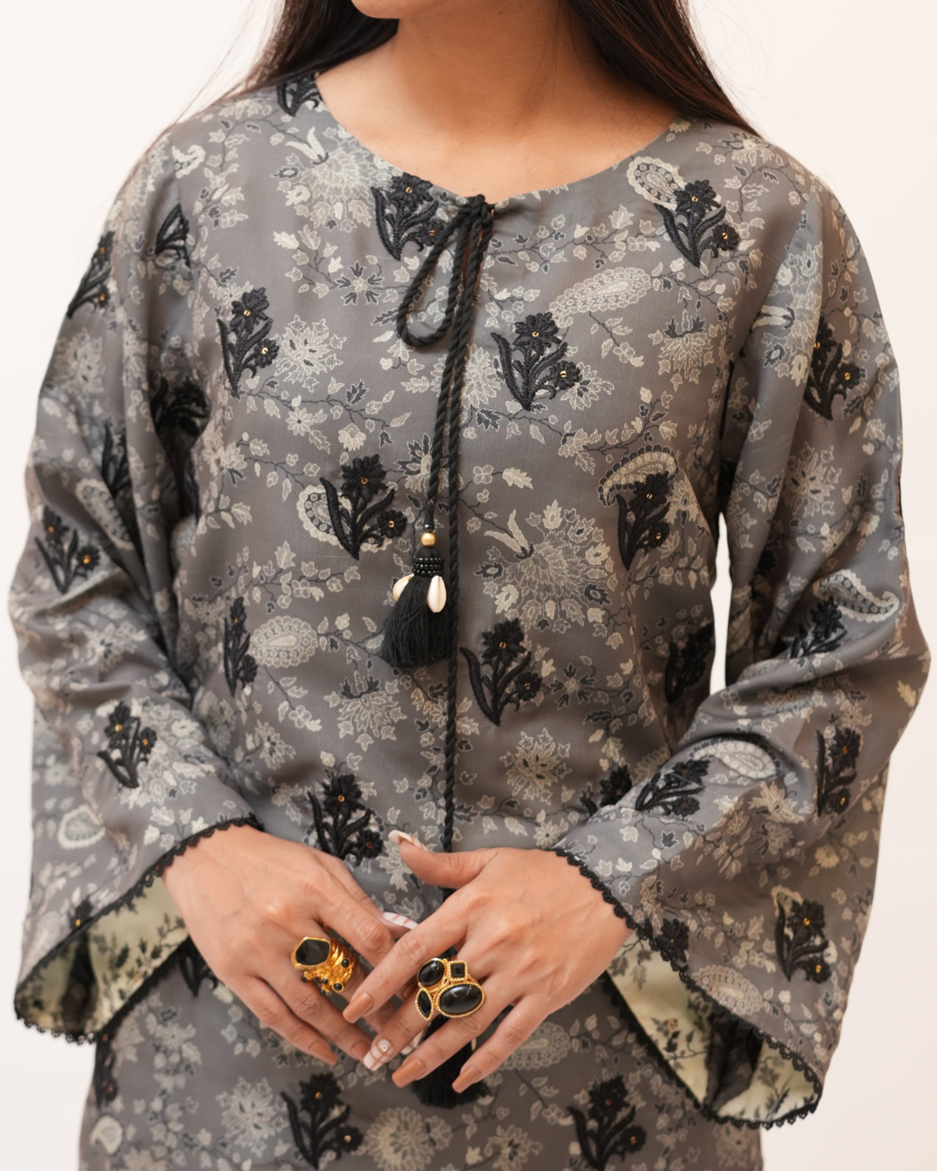 Swiss Lawn Full Sequence Embroidery 3Pcs