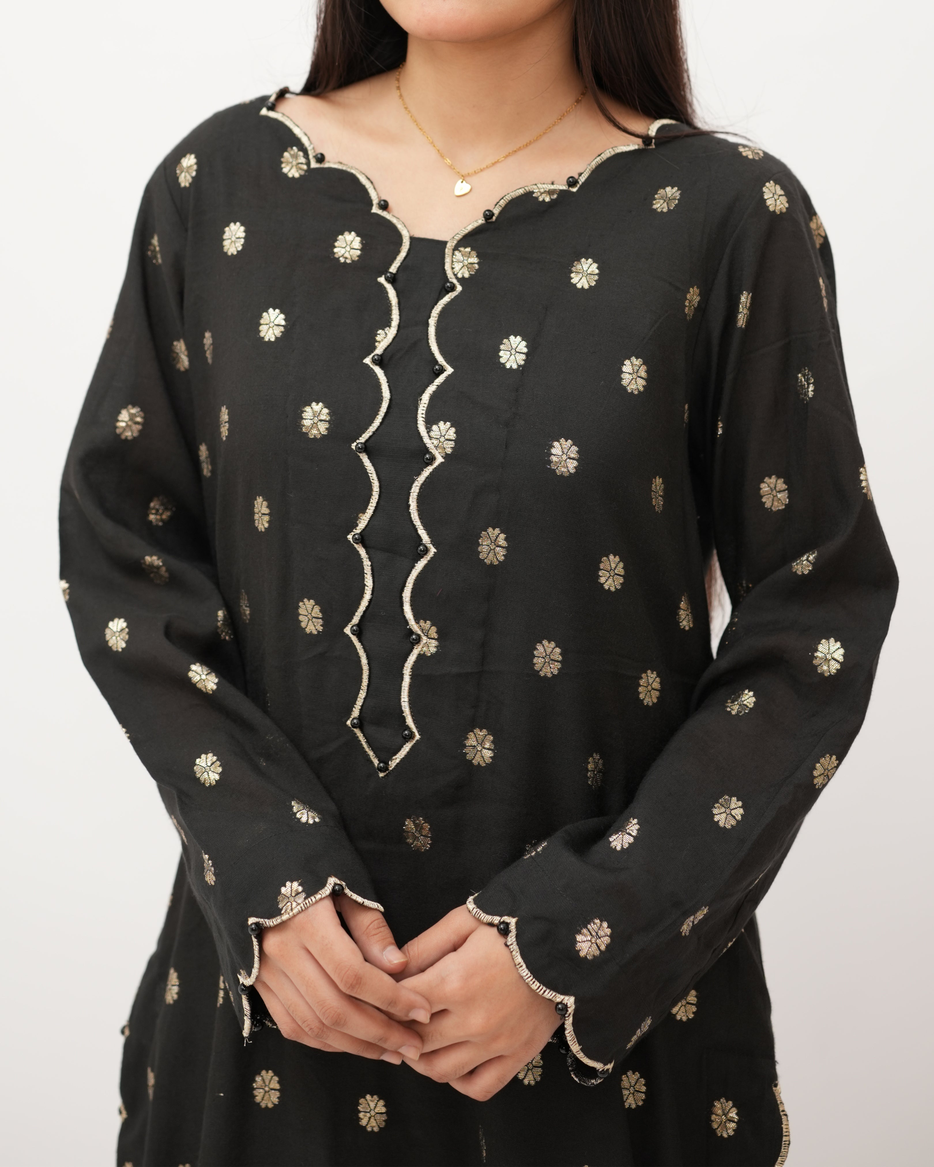 Zari Jacquard 3pcs Suit