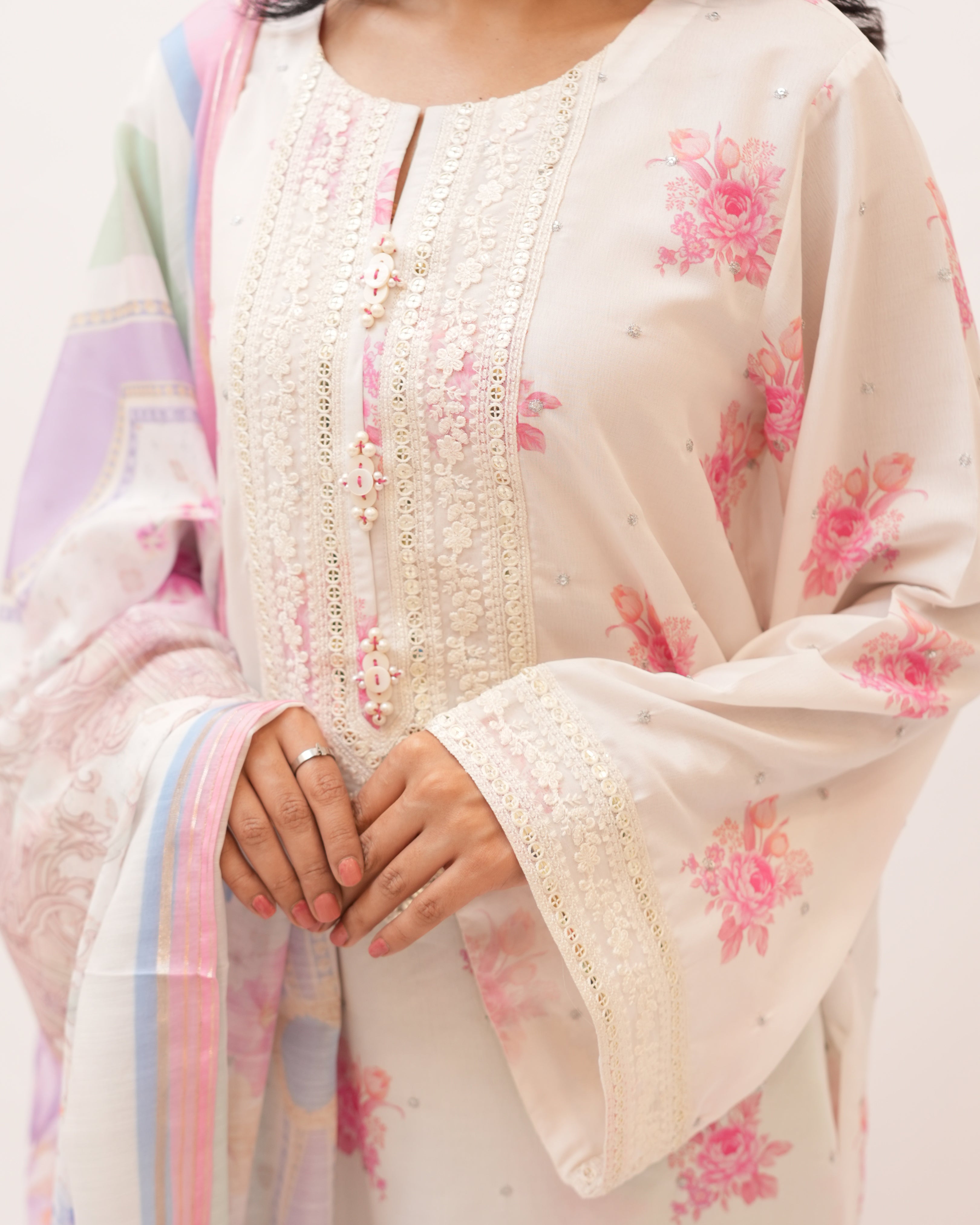 Swiss Lawn Full Sequence Embroidery 3Pcs