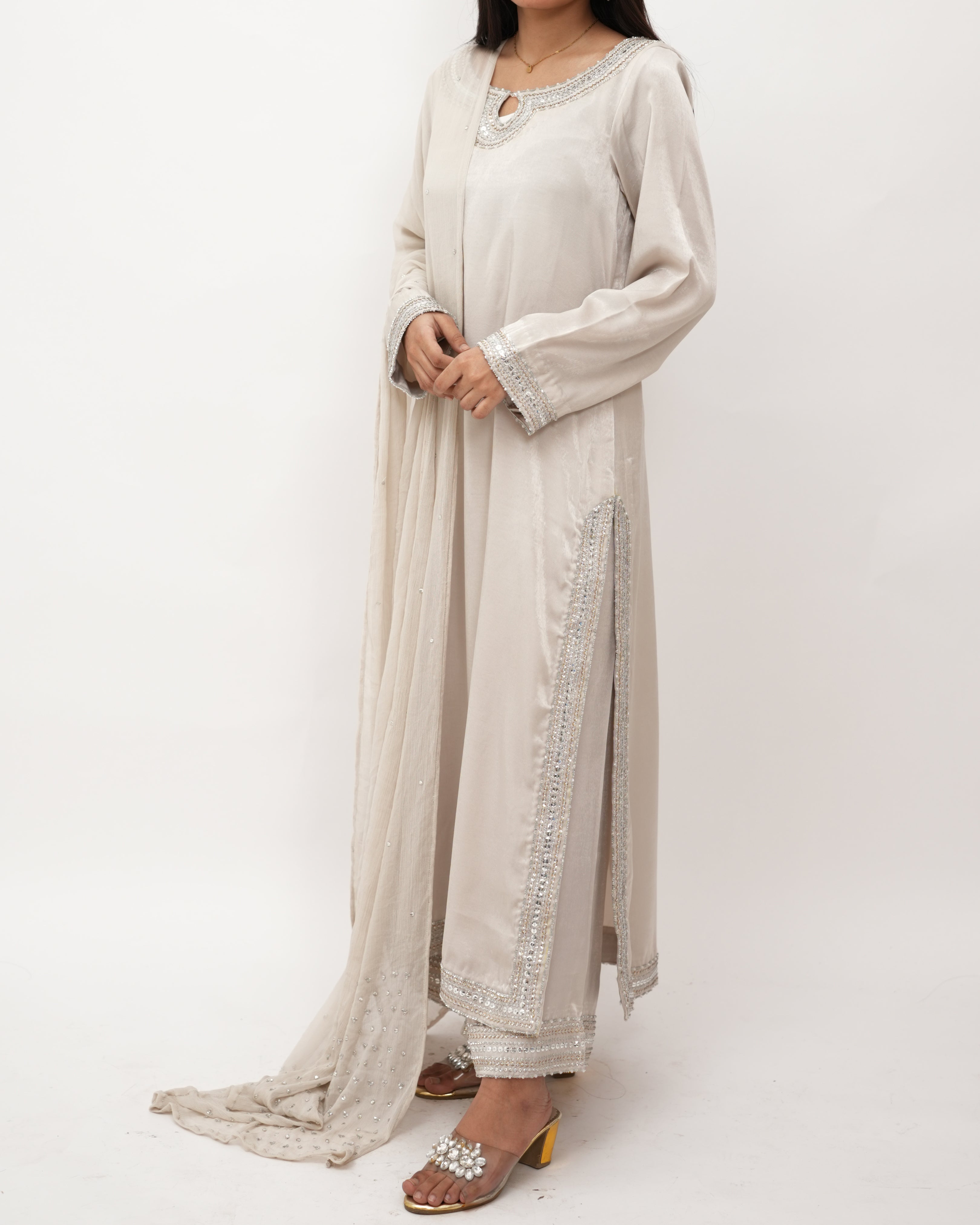 Hand Embroidery 3 Pcs Suit