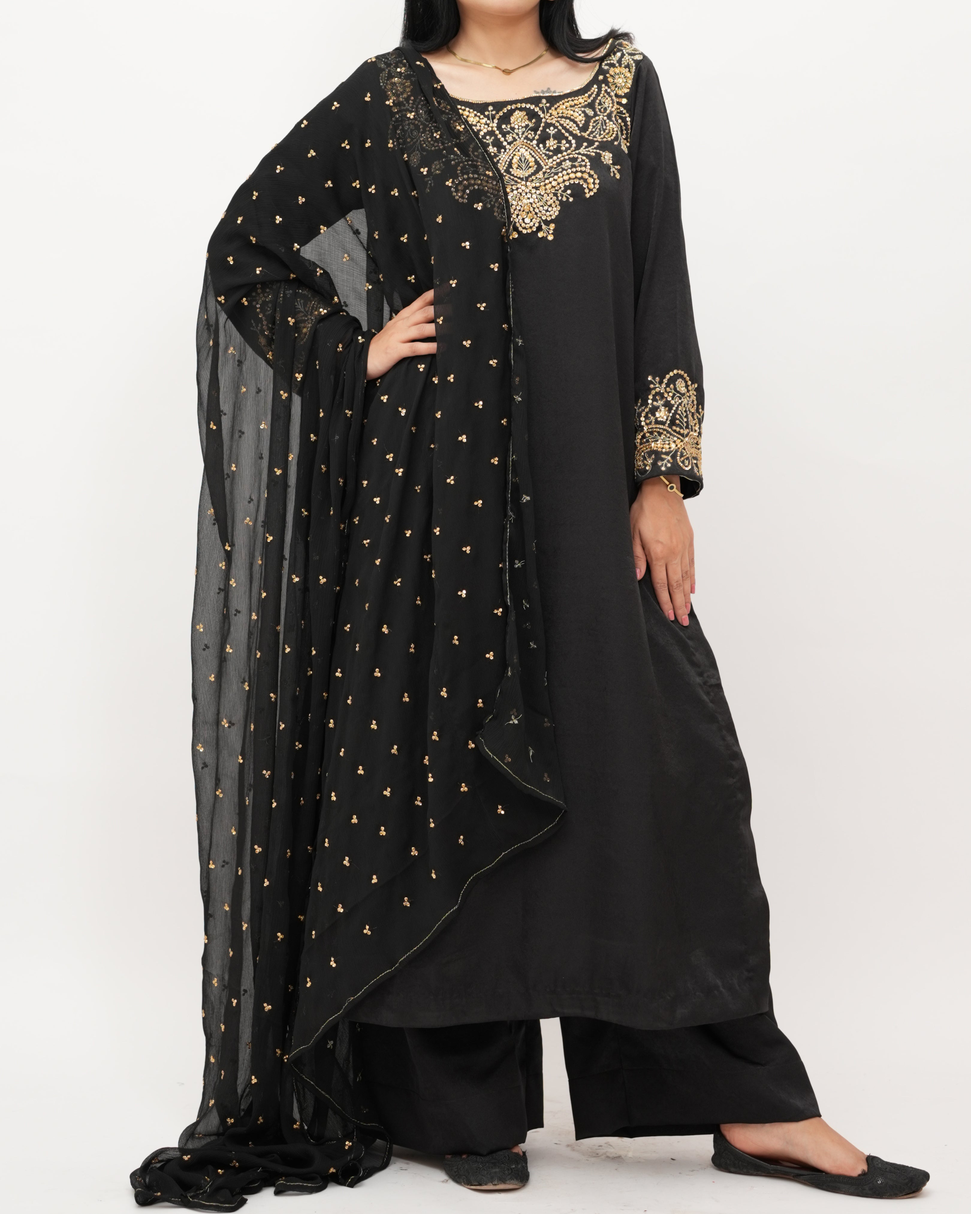 Hand Embroidery 3 Pcs Suit