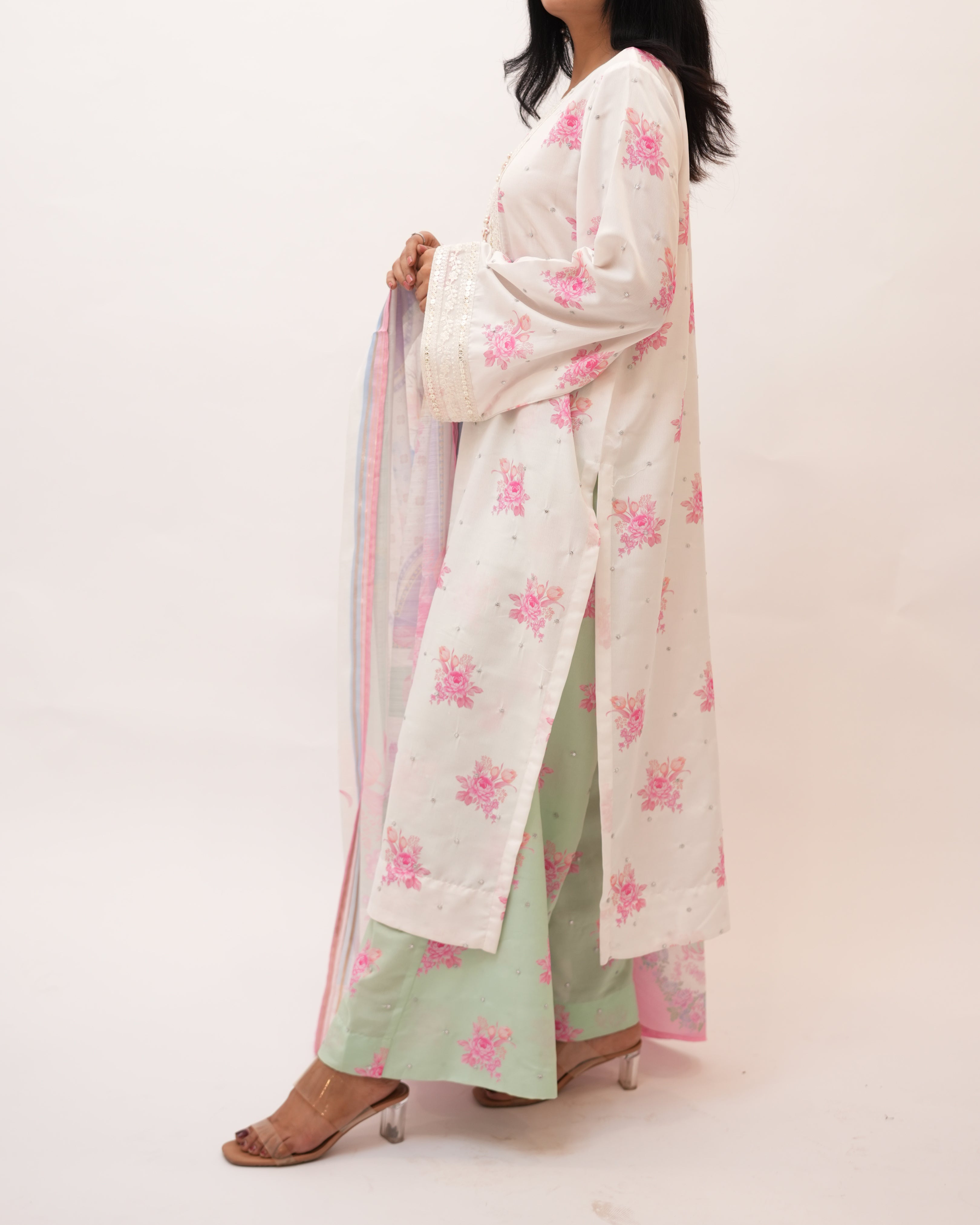 Swiss Lawn Full Sequence Embroidery 3Pcs