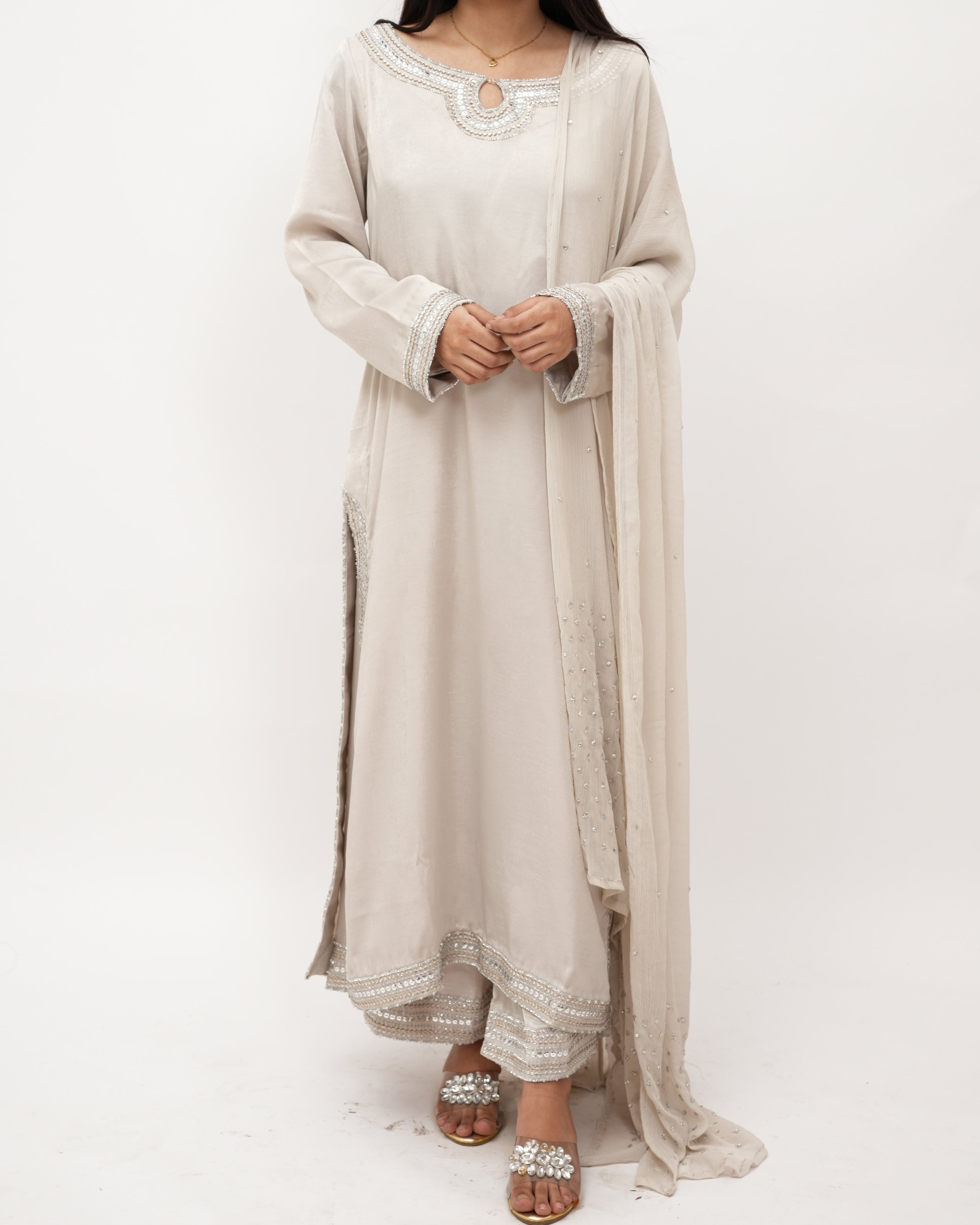 Hand Embroidery 3 Pcs Suit