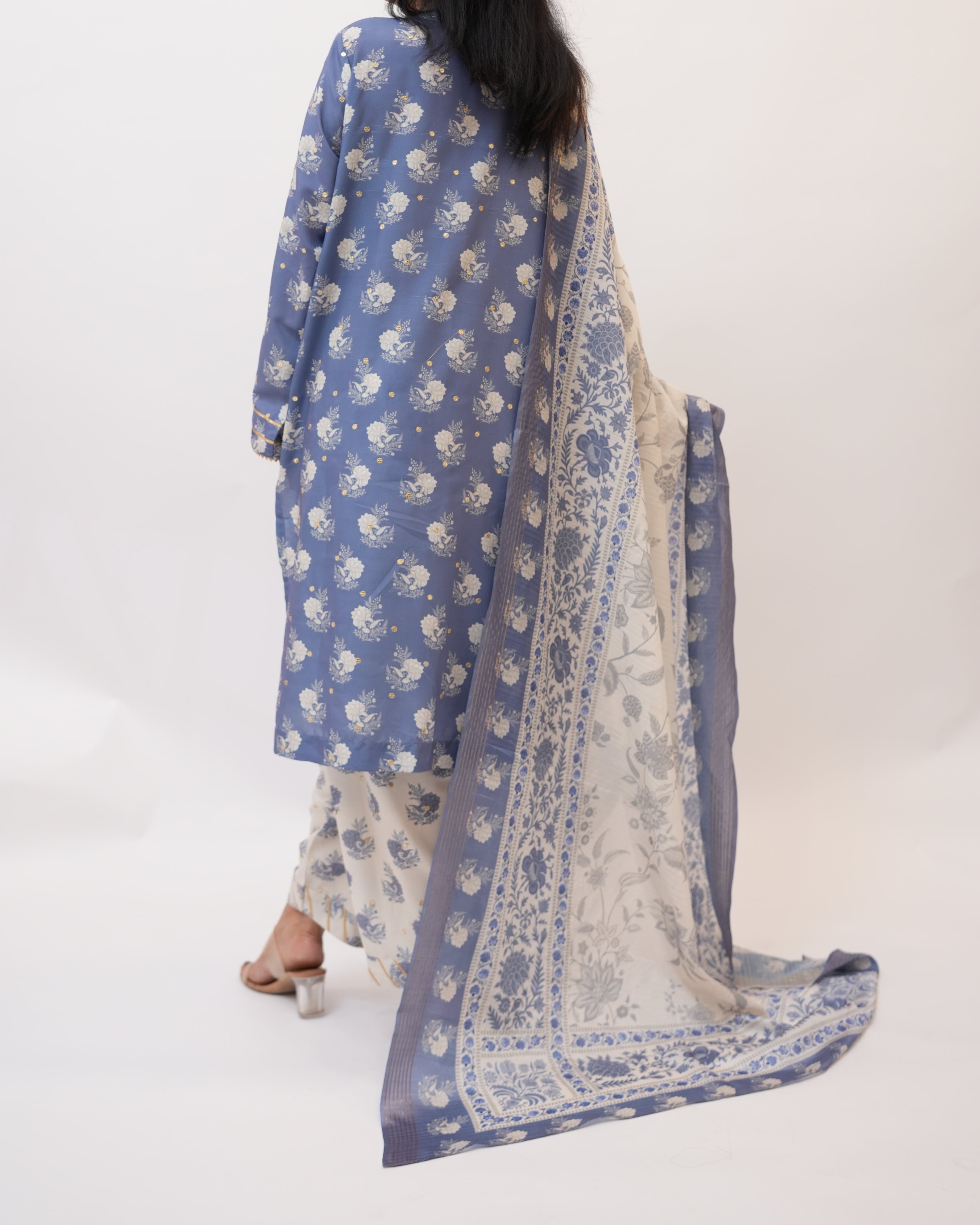 Swiss Lawn Full Secquance Embroidery 3 Pcs Suit