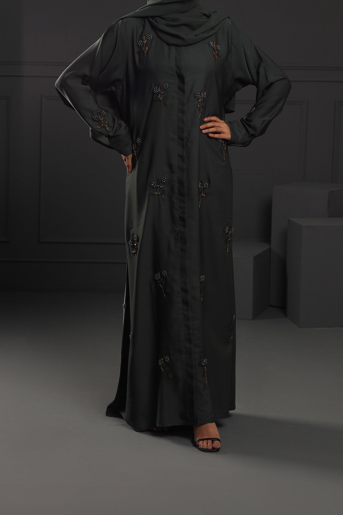 Abaya Emerald Green