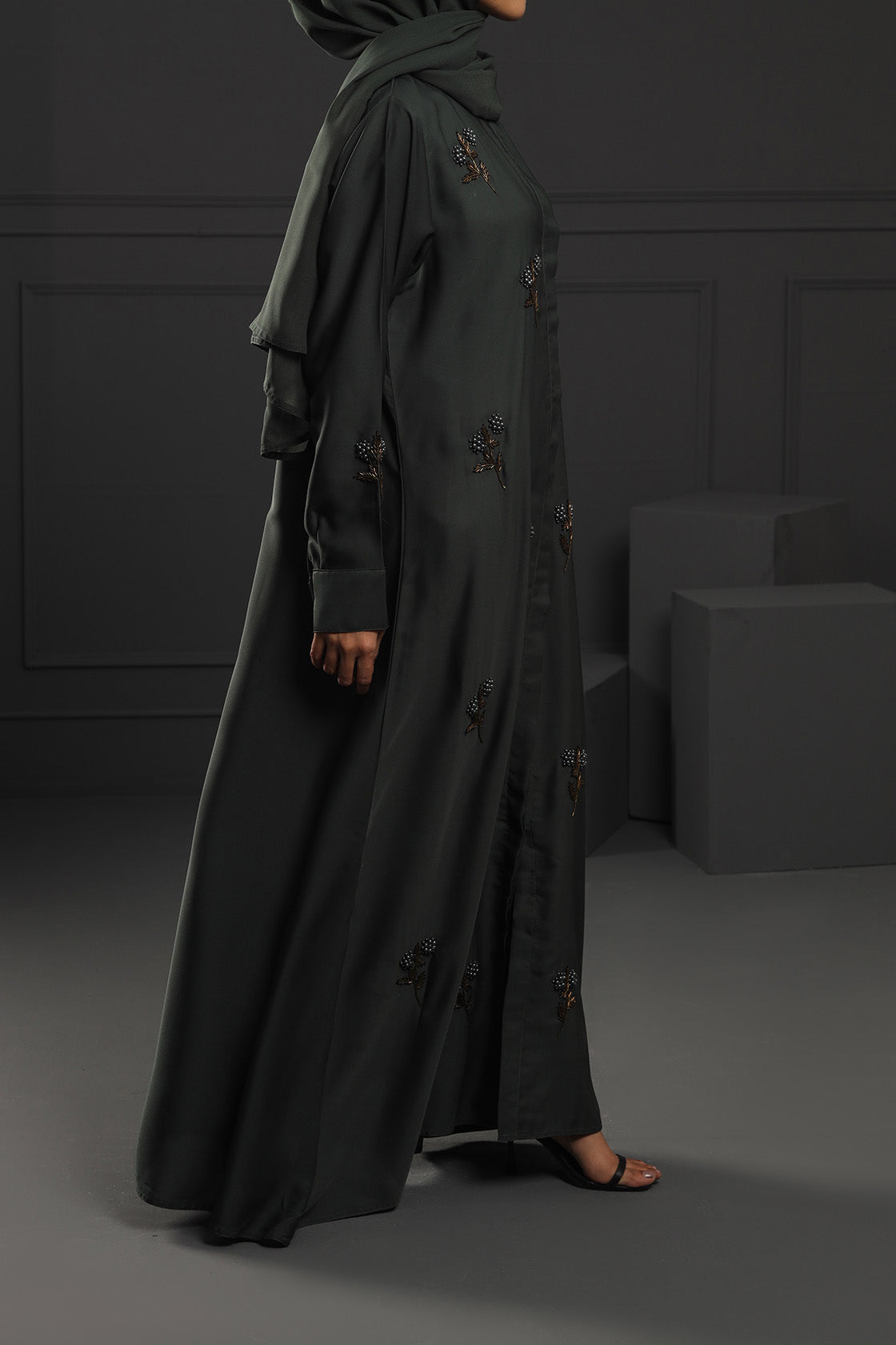 Abaya Emerald Green