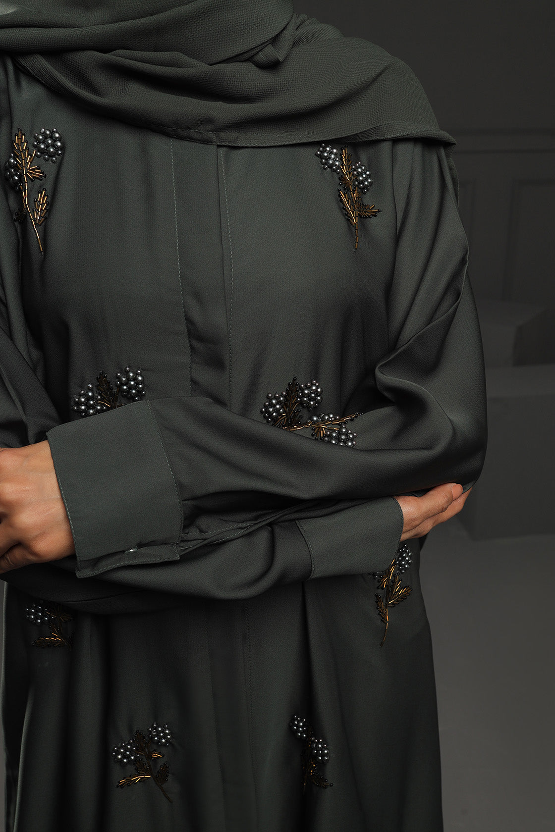 Abaya Emerald Green