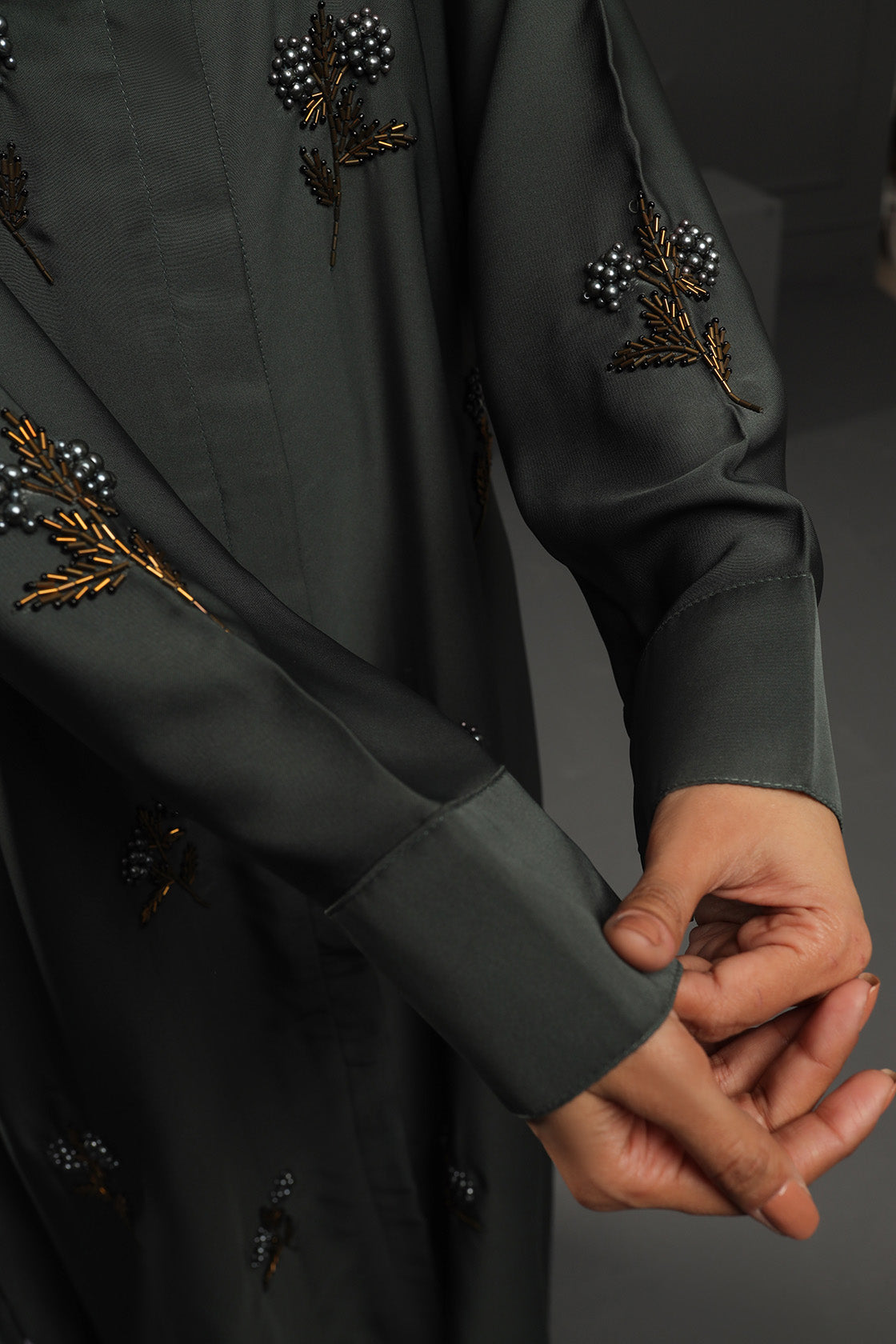 Abaya Emerald Green