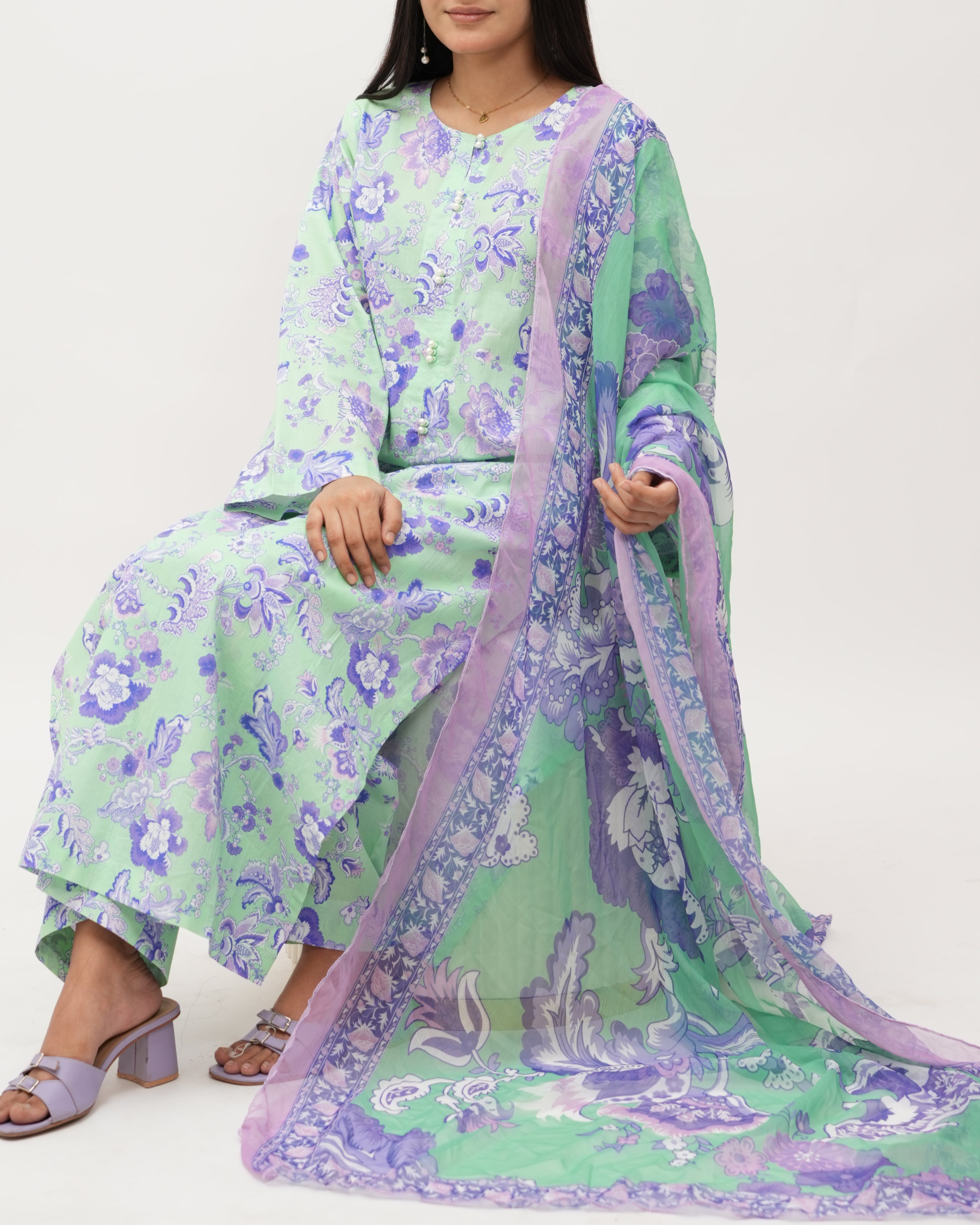 Cambric Lawn 3pcs Suit