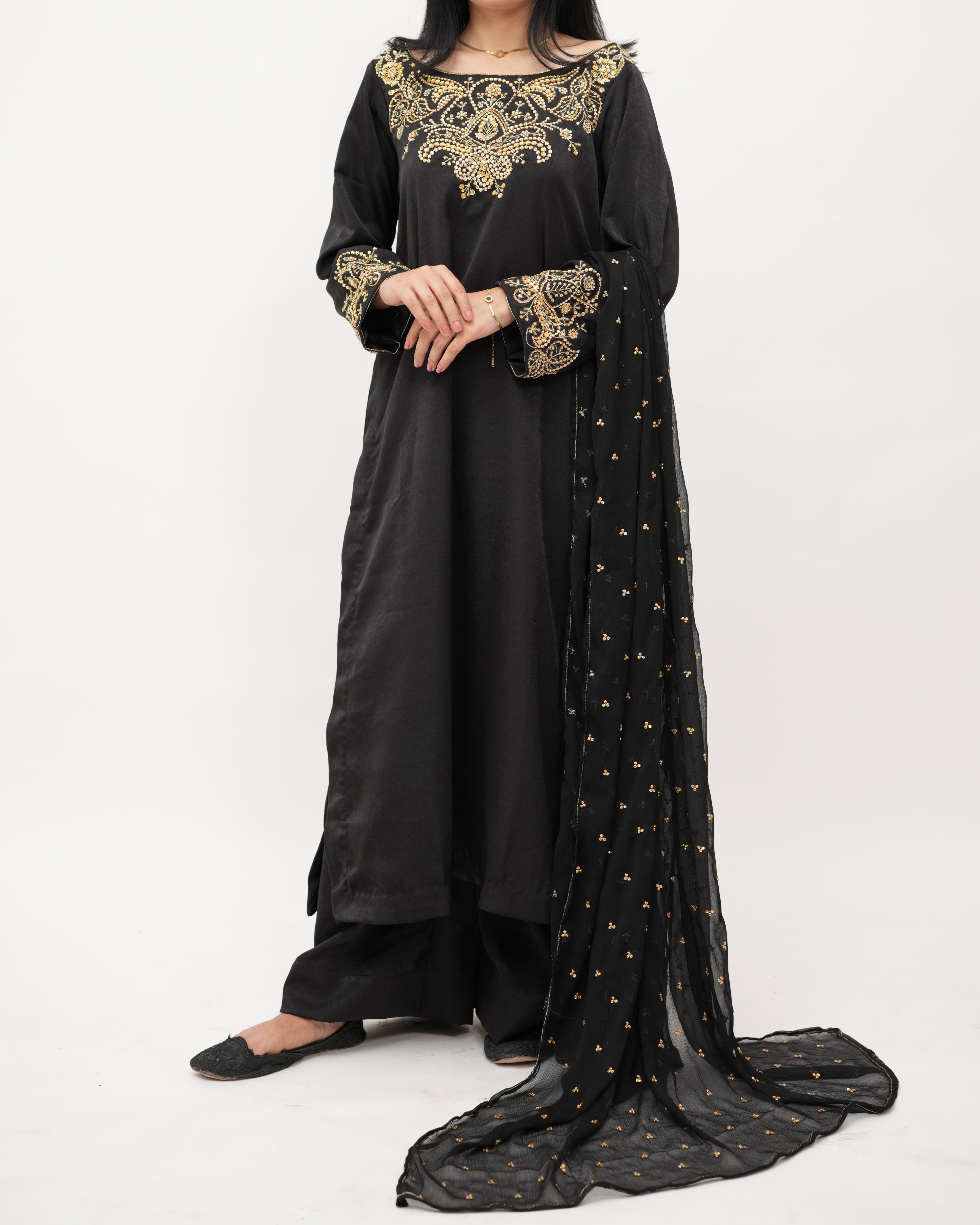 Hand Embroidery 3 Pcs Suit