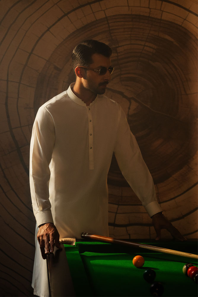 Men OffWhite Premium Kurta Shalwar