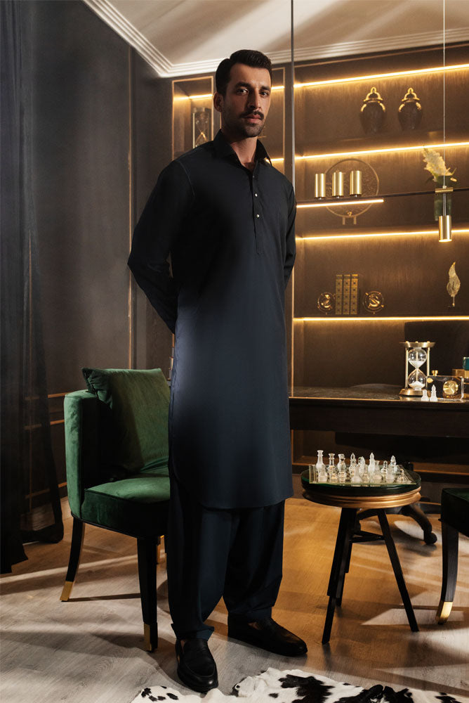 Men Black kameez Shalwar