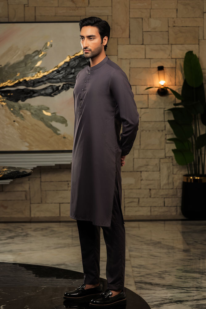 Men Fog grey Premium Kurta Pajama