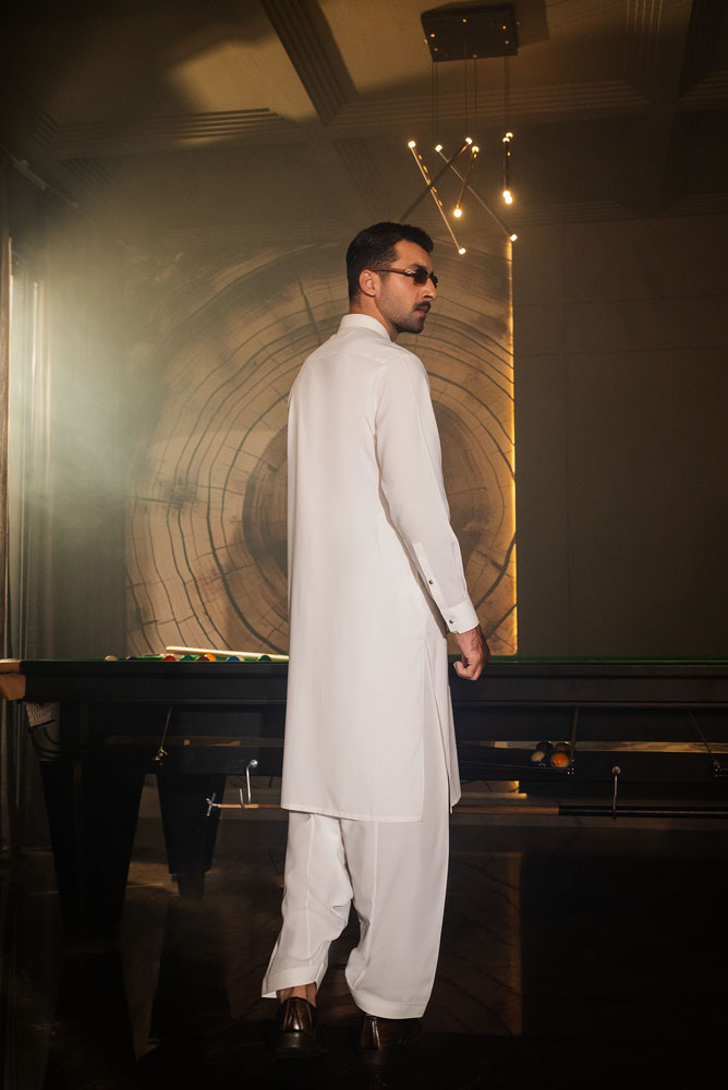 Men OffWhite Premium Kurta Shalwar