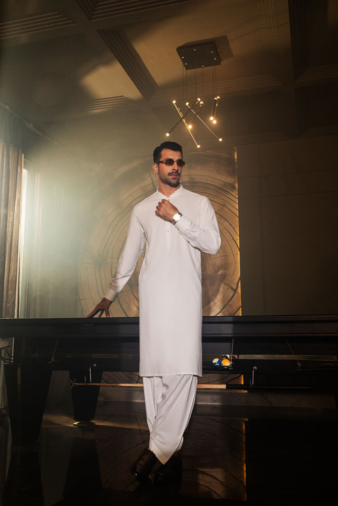 Men OffWhite Premium Kurta Shalwar