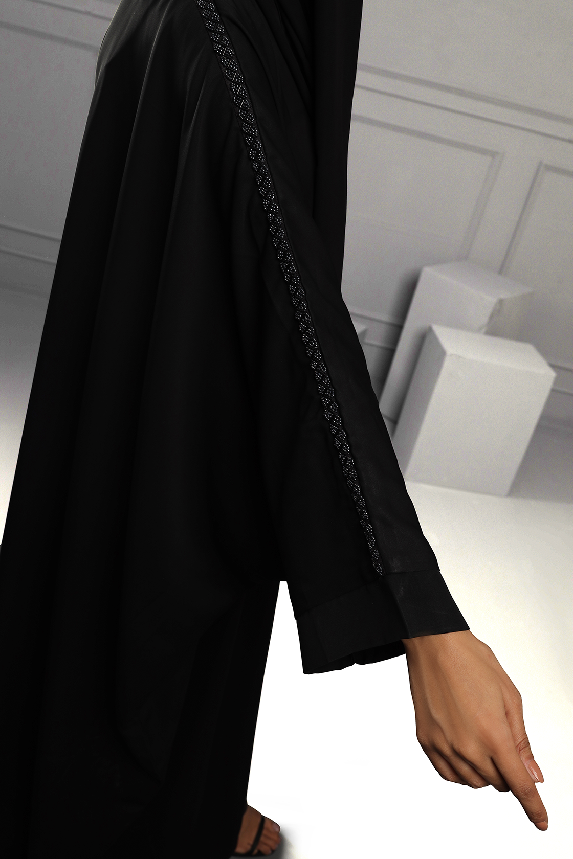 Abaya Black Jalbaab Emb