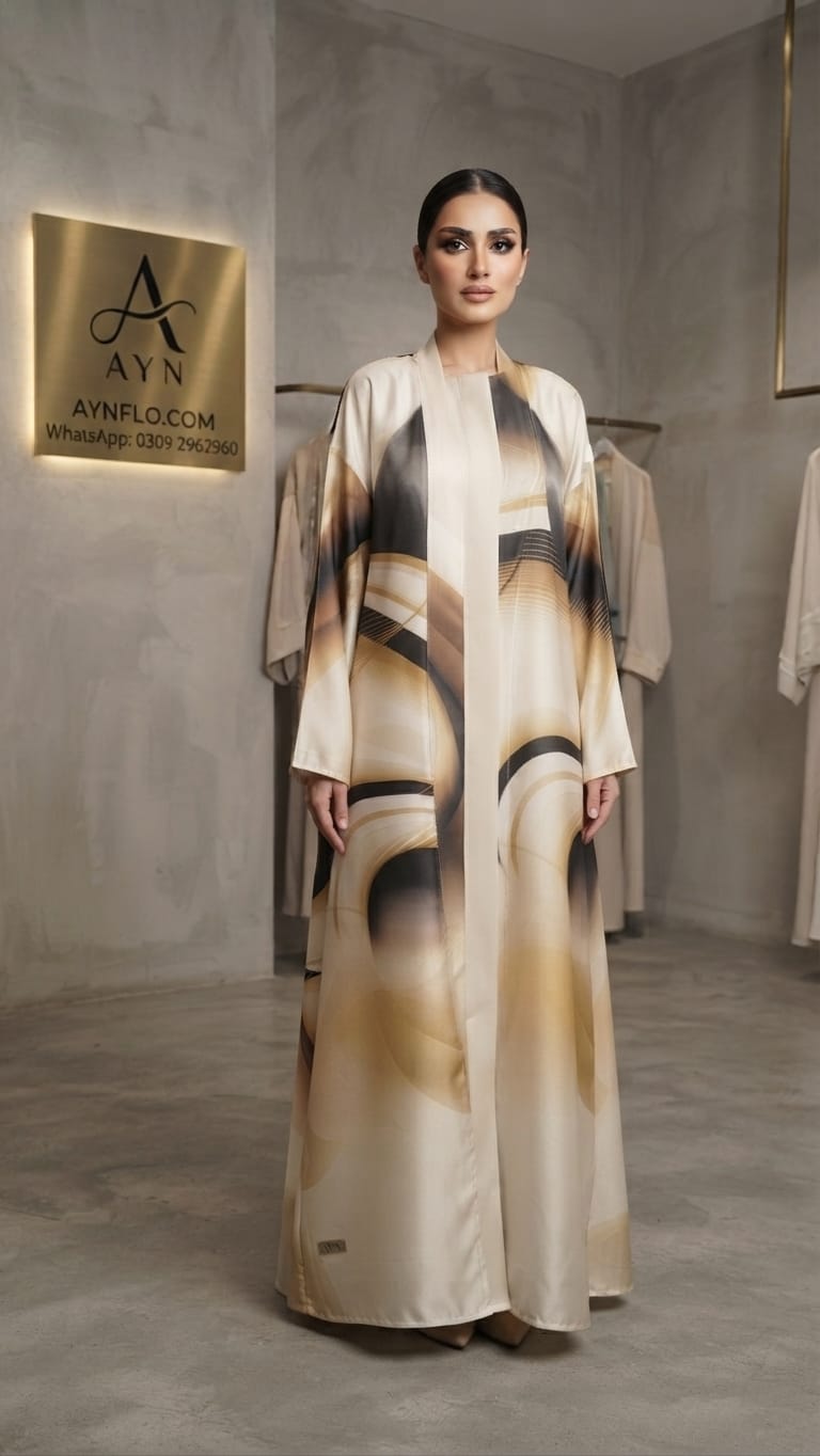 Tie & dye Abaya By AYN