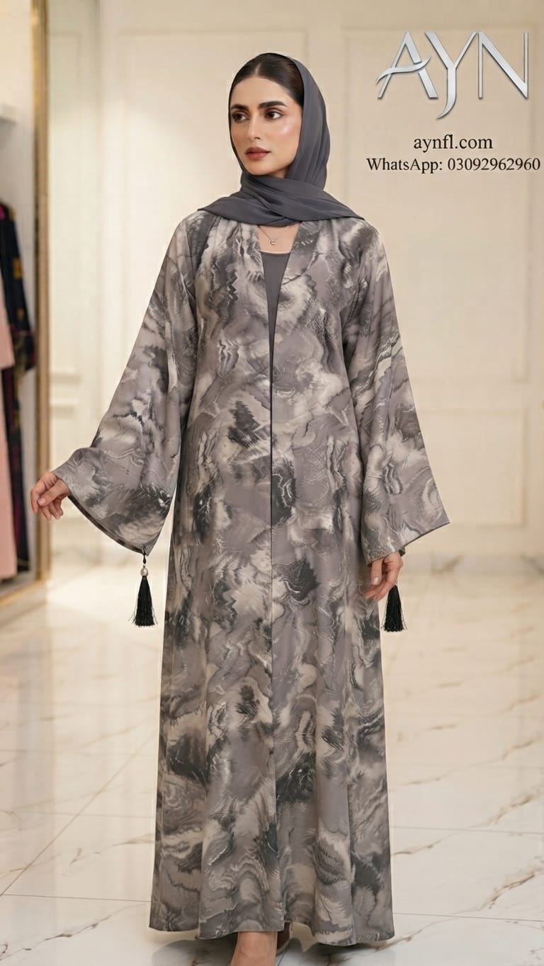 Tie & dye Abaya By AYN