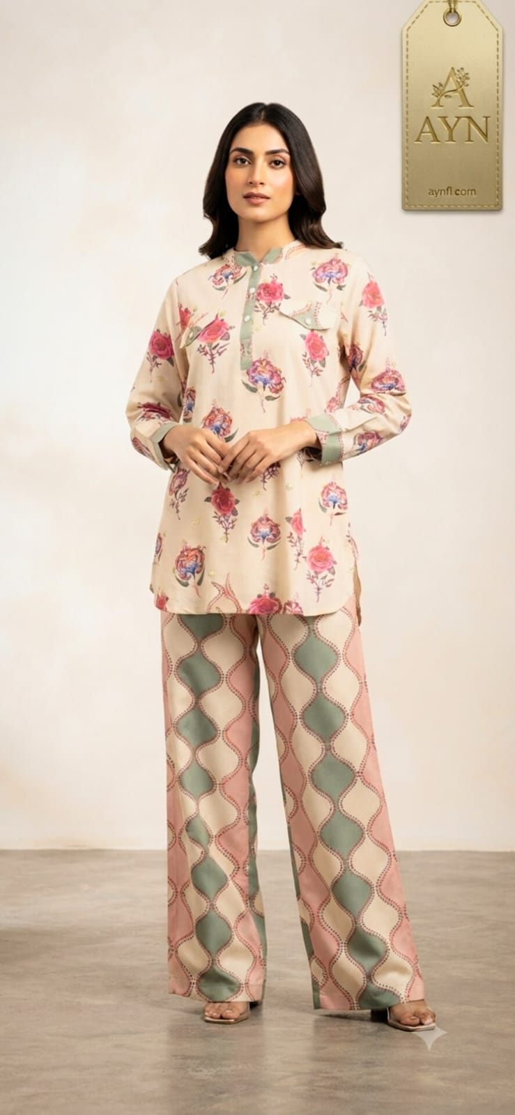 Shirt With Flatter Western Cordset BY  AYN