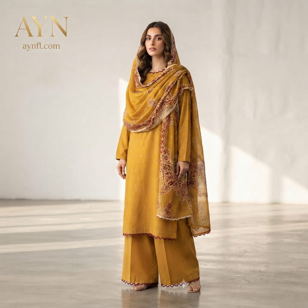 Zari Lawn 3Pcs By AYN