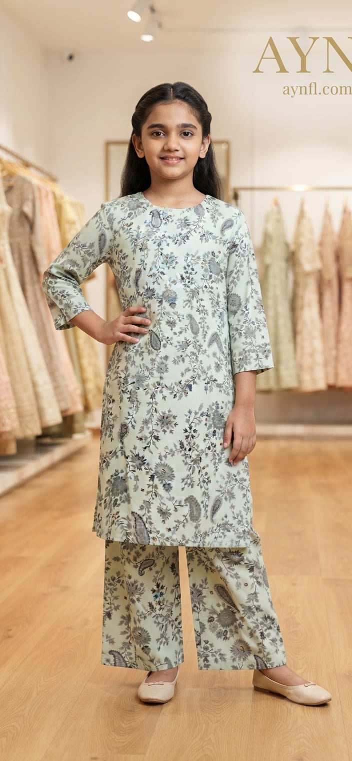 10 years Kid Long Shirt SUit By AYN