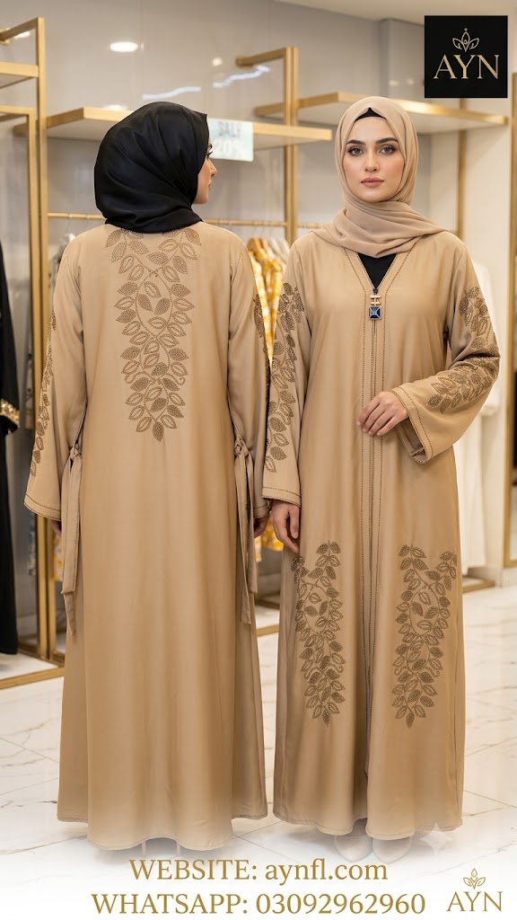 Dubai Fabric 3 Pcs Abaya by AYN